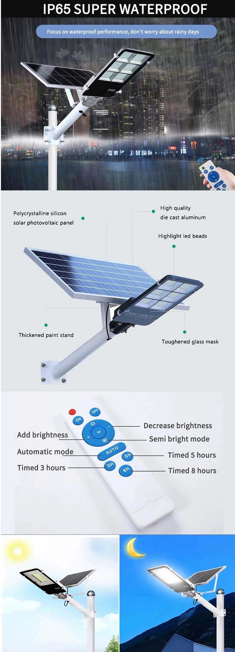 300w solar light for street 