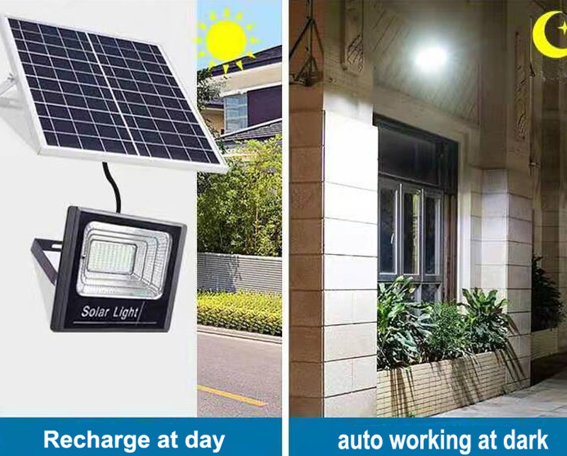 auto solar led flood light